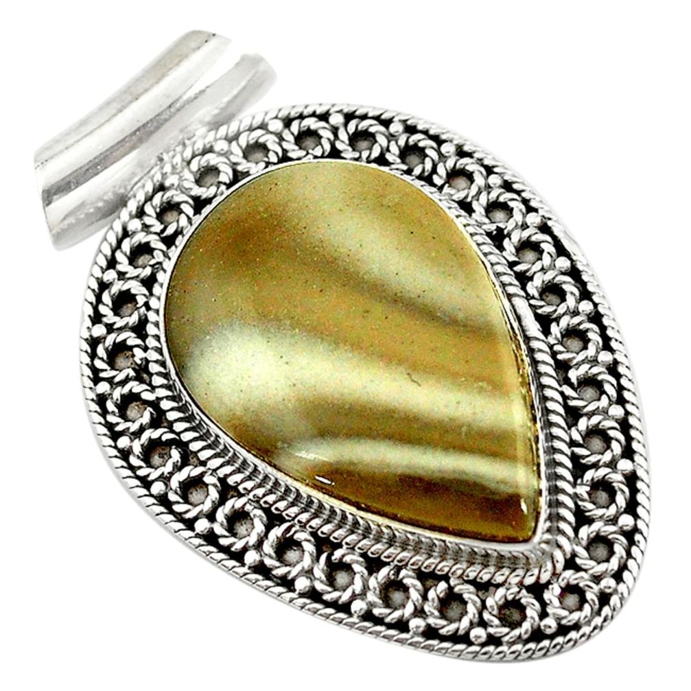 pear 925 sterling silver pendant d14634