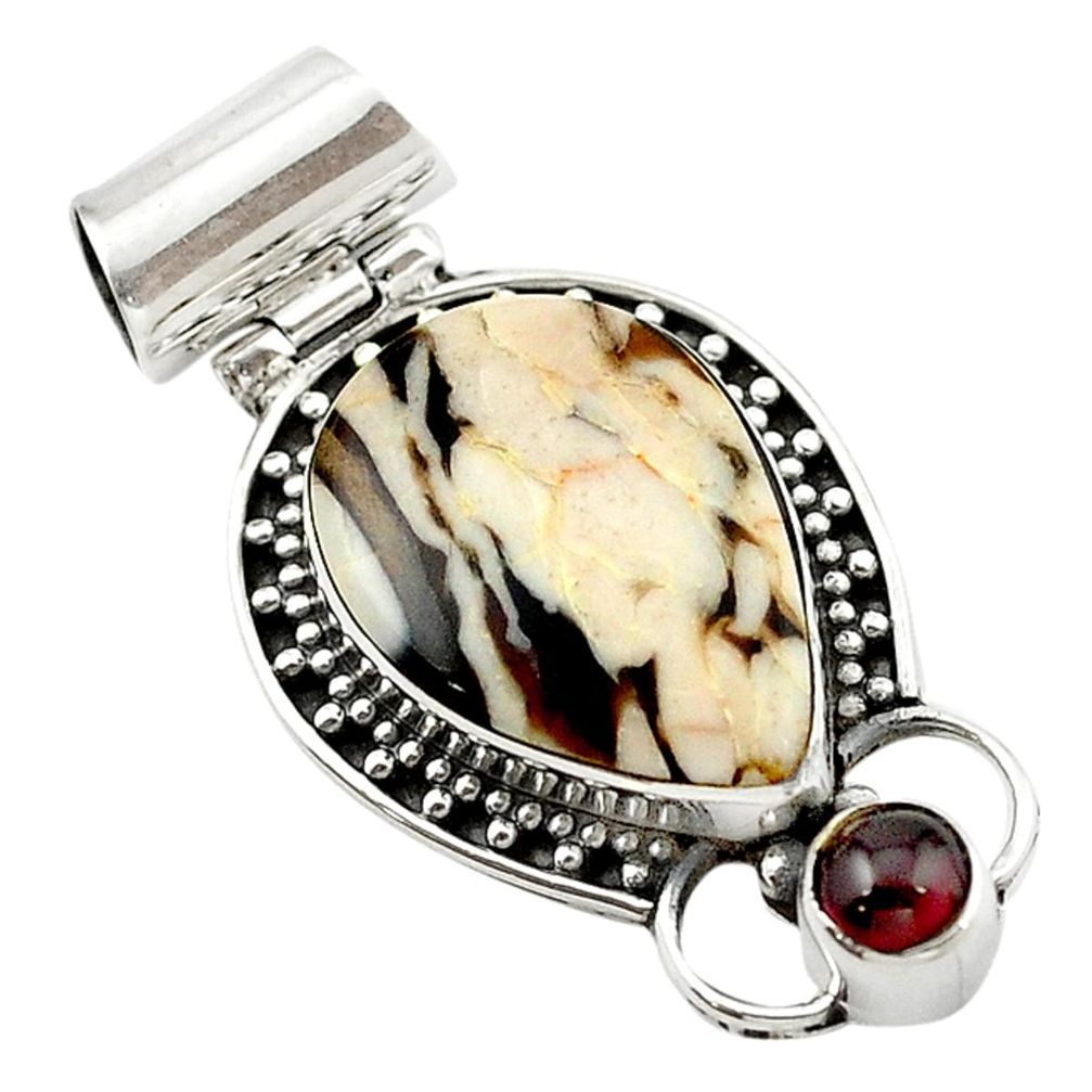 anut petrified wood fossil 925 silver pendant jewelry d14781