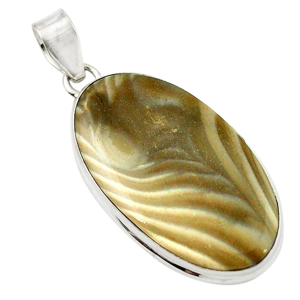 oval 925 sterling silver pendant d14878