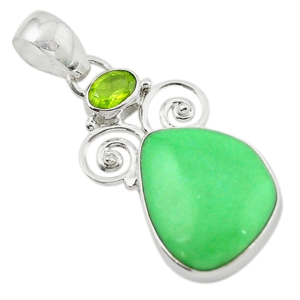 n variscite peridot pendant jewelry d14899