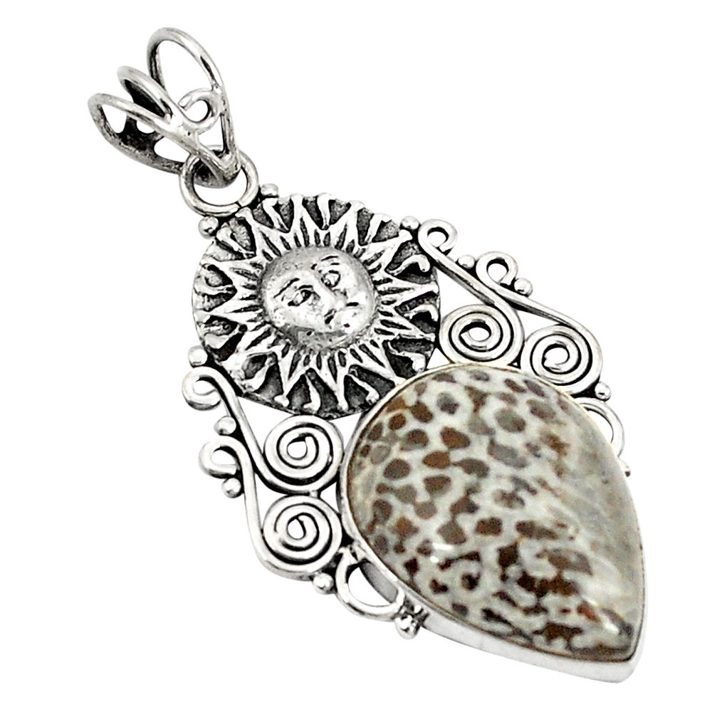 ingray coral from alaska 925 silver pendant jewelry d21199
