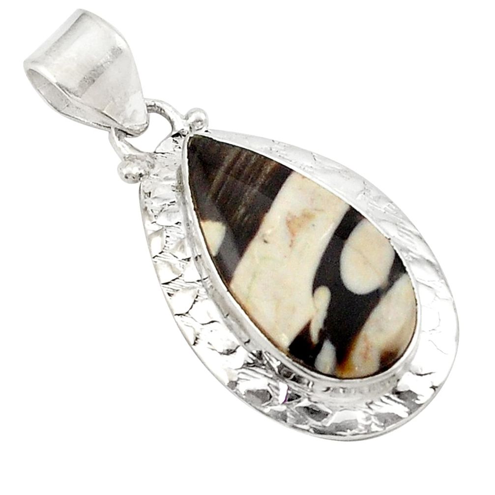 anut petrified wood fossil 925 silver pendant jewelry d21331