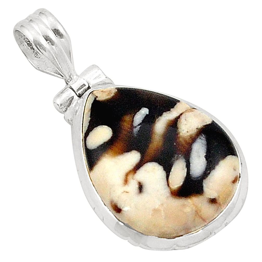 anut petrified wood fossil 925 silver pendant jewelry d21334