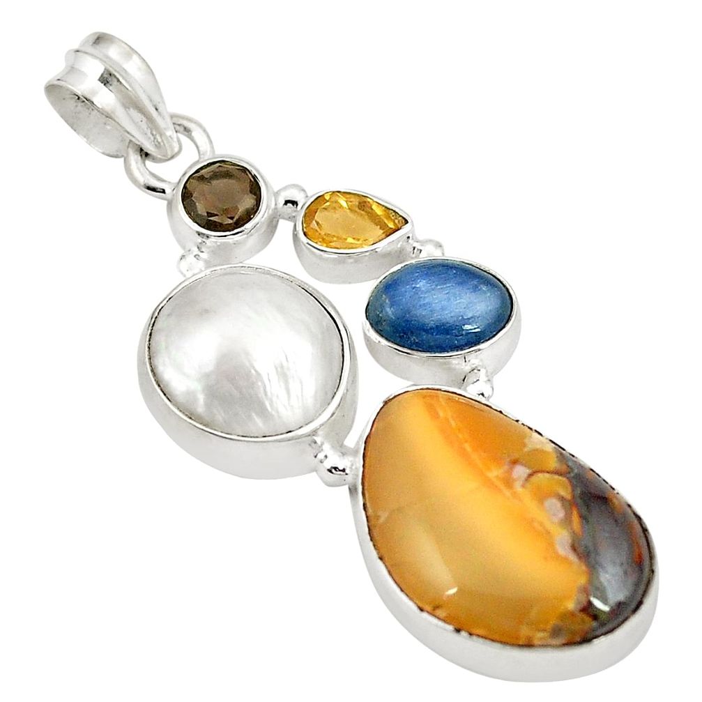 ulder opal pearl 925 sterling silver pendant d21537