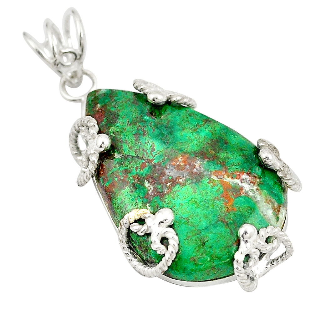 Sonora sunrise (cuprite chrysocolla) 925 sterling silver pendant d21769