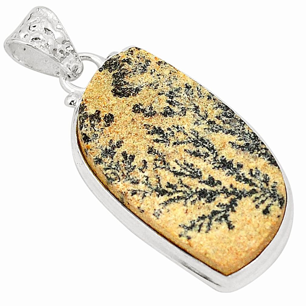 lor germany psilomelane dendrite 925 silver pendant d22565