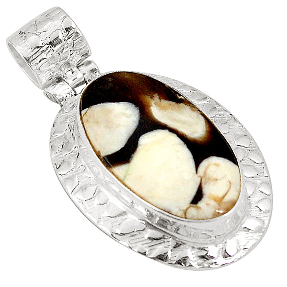 anut petrified wood fossil 925 sterling silver pendant d22633