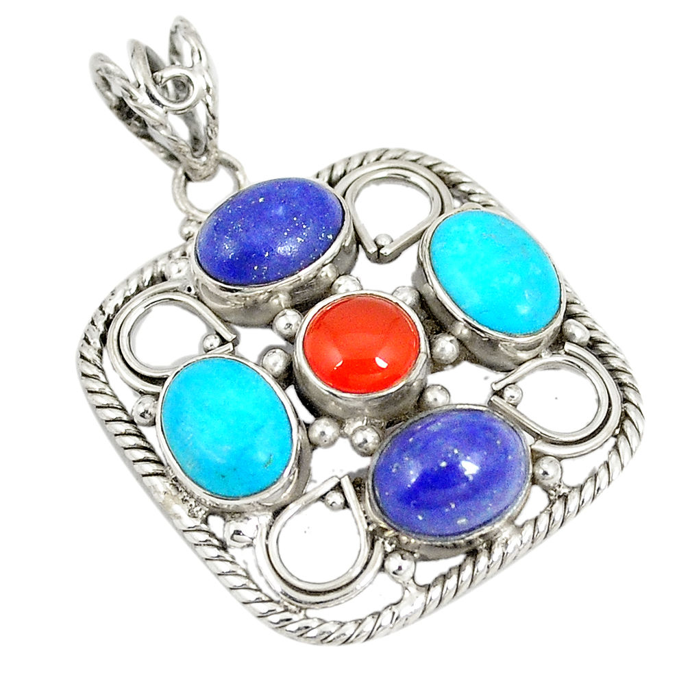 ver natural orange cornelian (carnelian) lapis pendant d22900