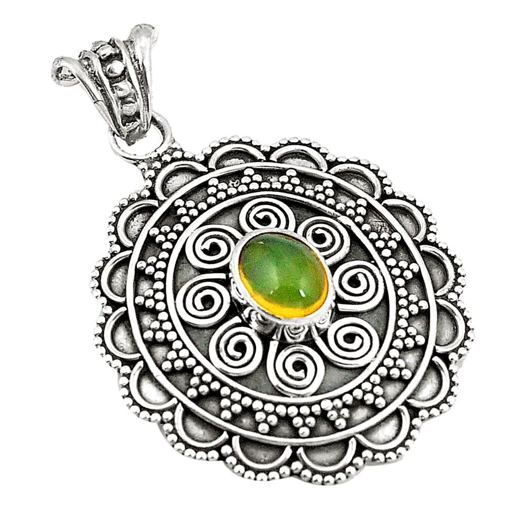 Natural multi color ethiopian opal 925 sterling silver pendant jewelry d24487