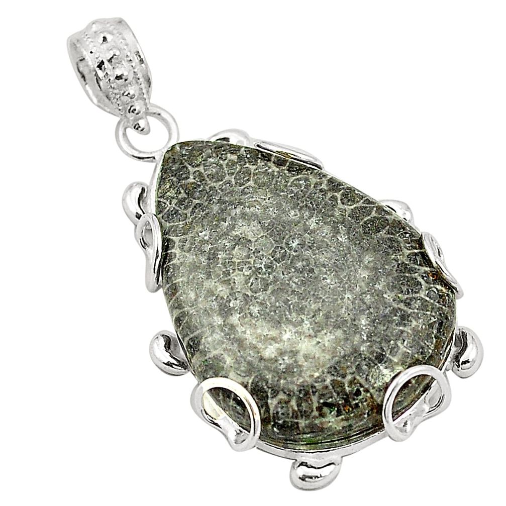 al black stingray coral from alaska pendant jewelry d24559