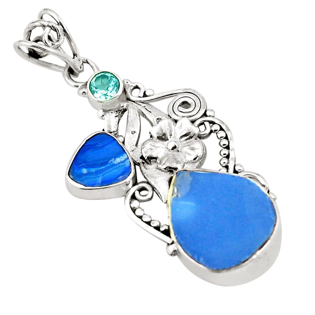 blet opal australian topaz 925 sterling silver pendant d24769