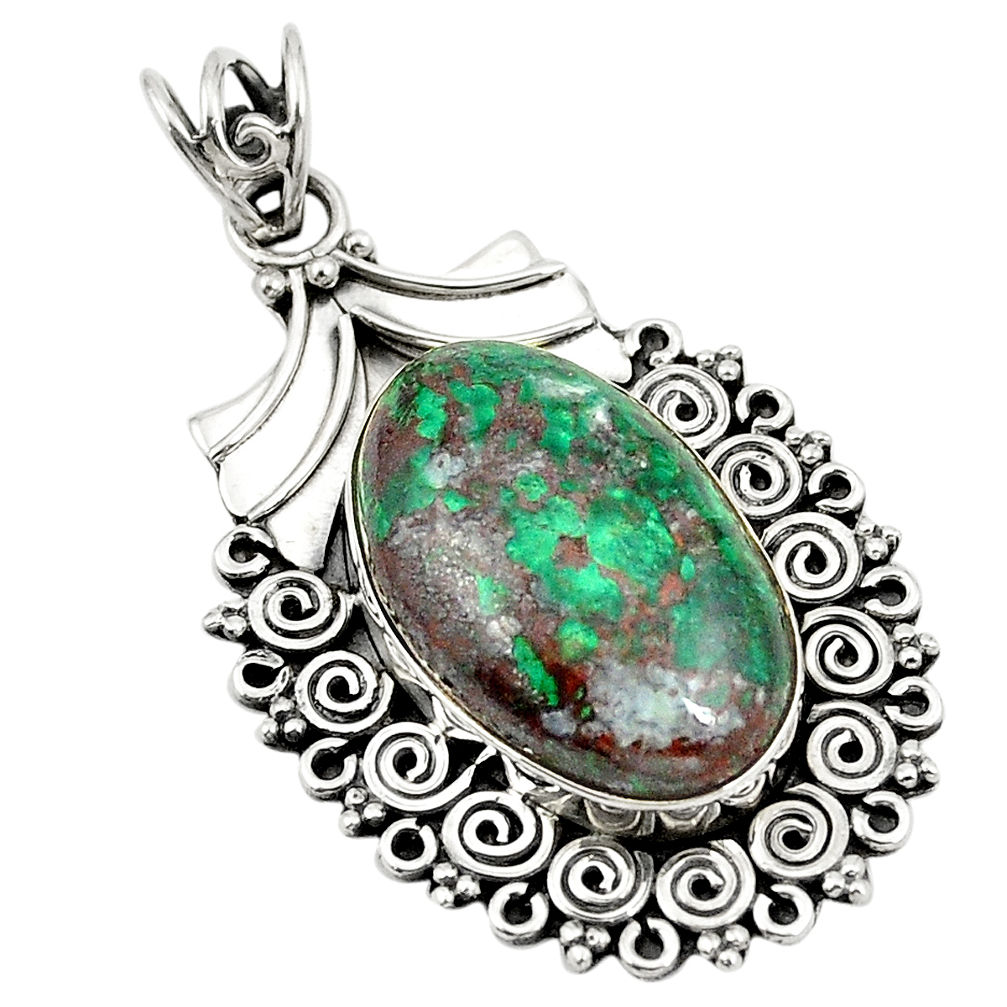 Sonora sunrise (cuprite chrysocolla) 925 sterling silver pendant d25733