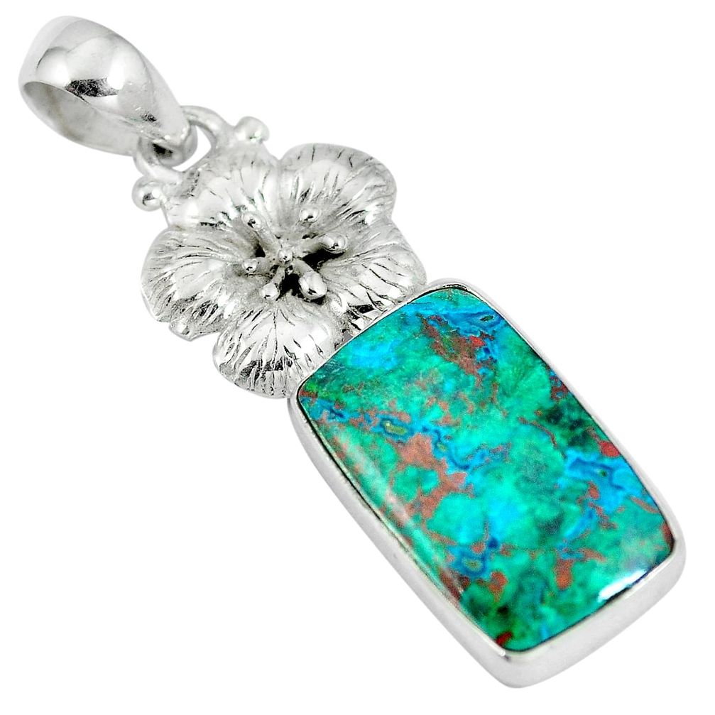 Sonora sunrise (cuprite chrysocolla) 925 sterling silver pendant d28265