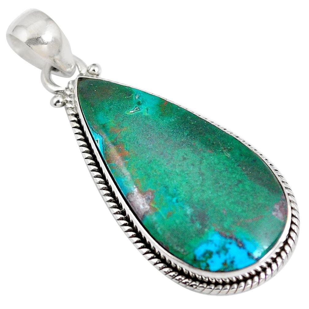 Sonora sunrise (cuprite chrysocolla) 925 sterling silver pendant d28270