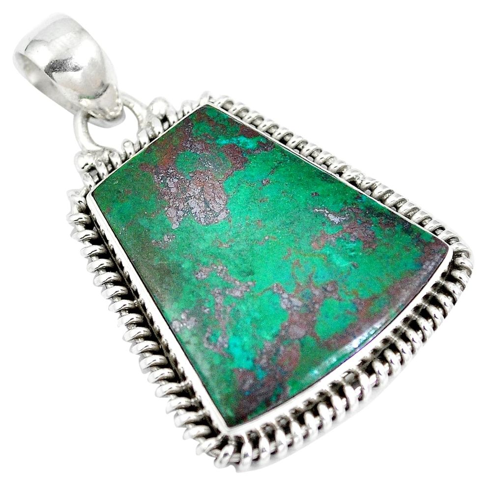 Sonora sunrise (cuprite chrysocolla) 925 sterling silver pendant d28271