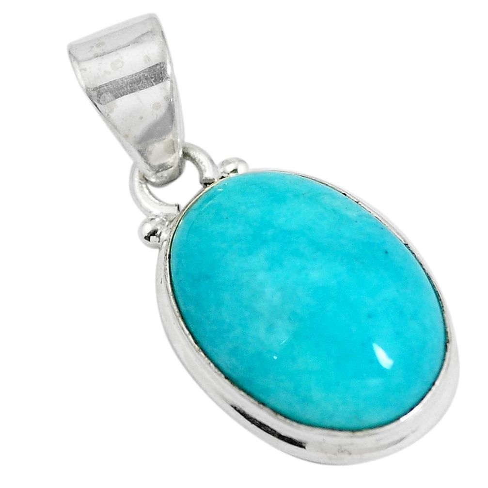 925 silver natural green peruvian amazonite oval holy cross pendant d28759