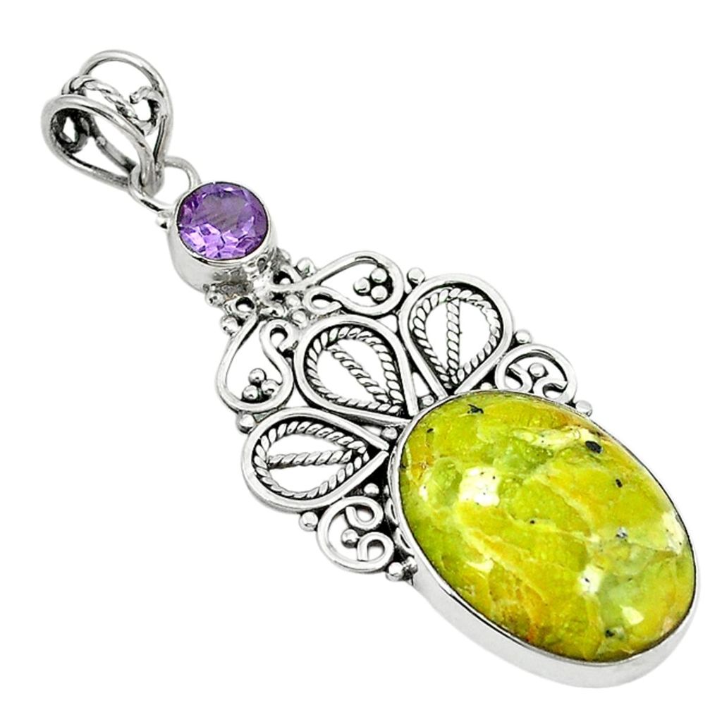 tion stone) 925 silver pendant jewelry d3830