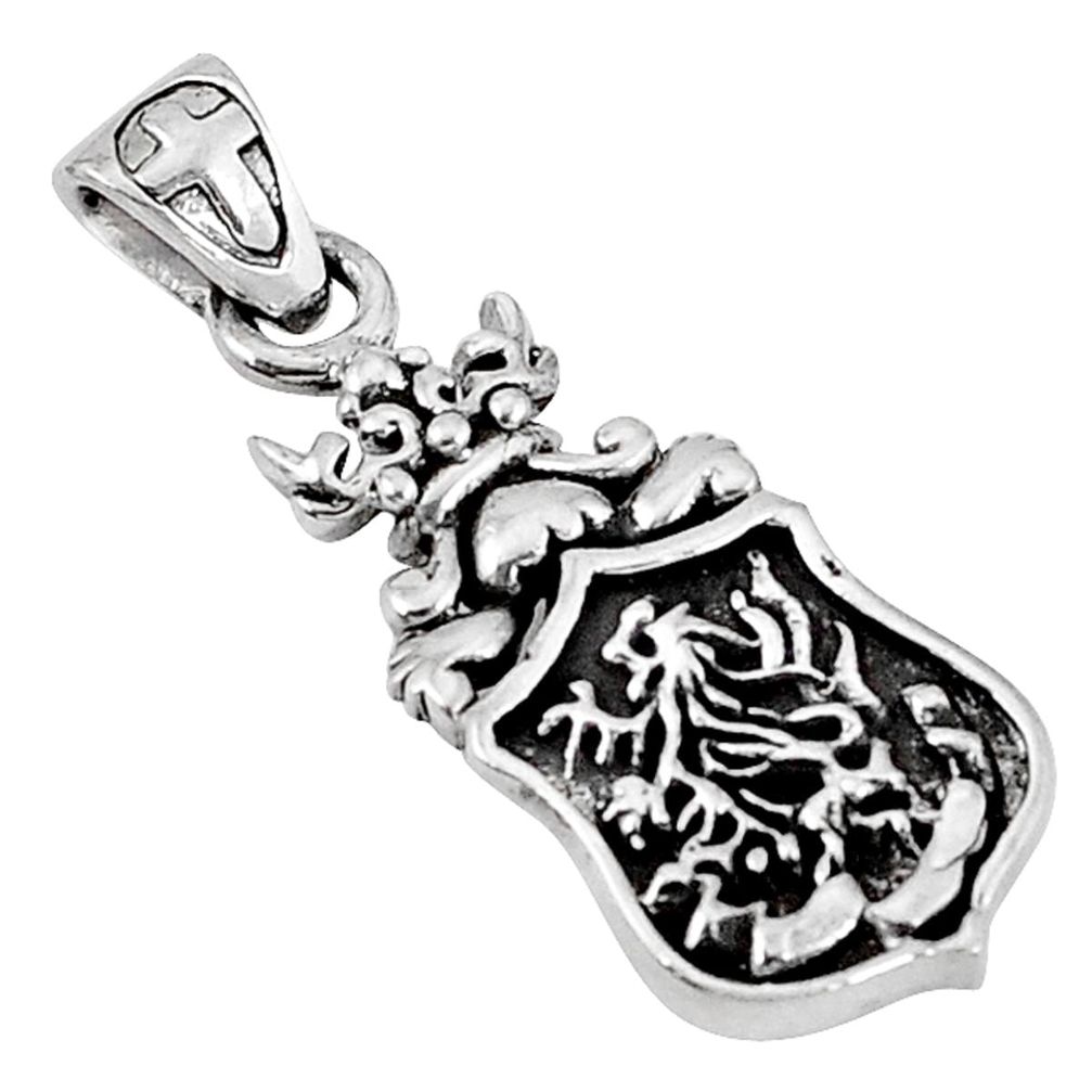 style solid 925 sterling plain silver pendant jewelry d5449