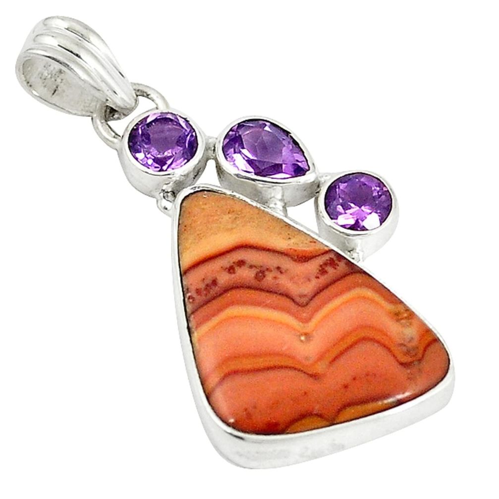 ve rolling hills dolomite 925 sterling silver pendant d5738