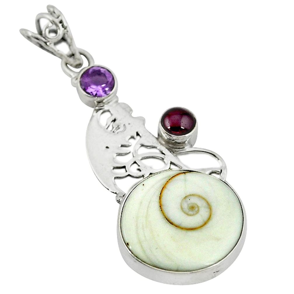 iva eye purple amethyst 925 sterling silver pendant d8191