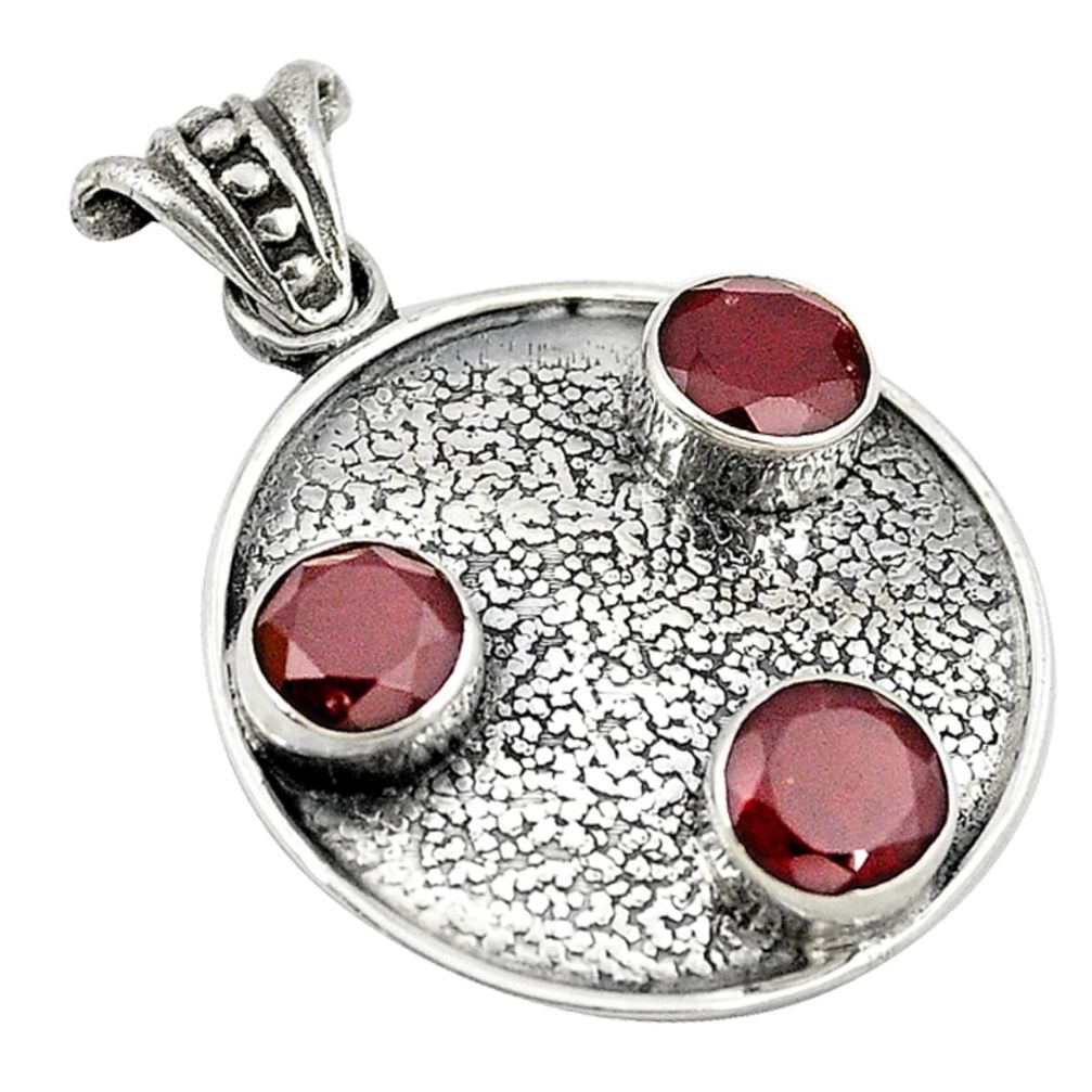 et round 925 sterling silver pendant jewelry d8251