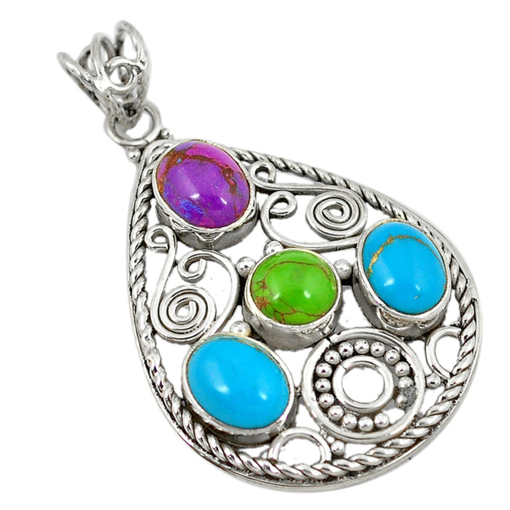 lor copper turquoise pendant jewelry d8535
