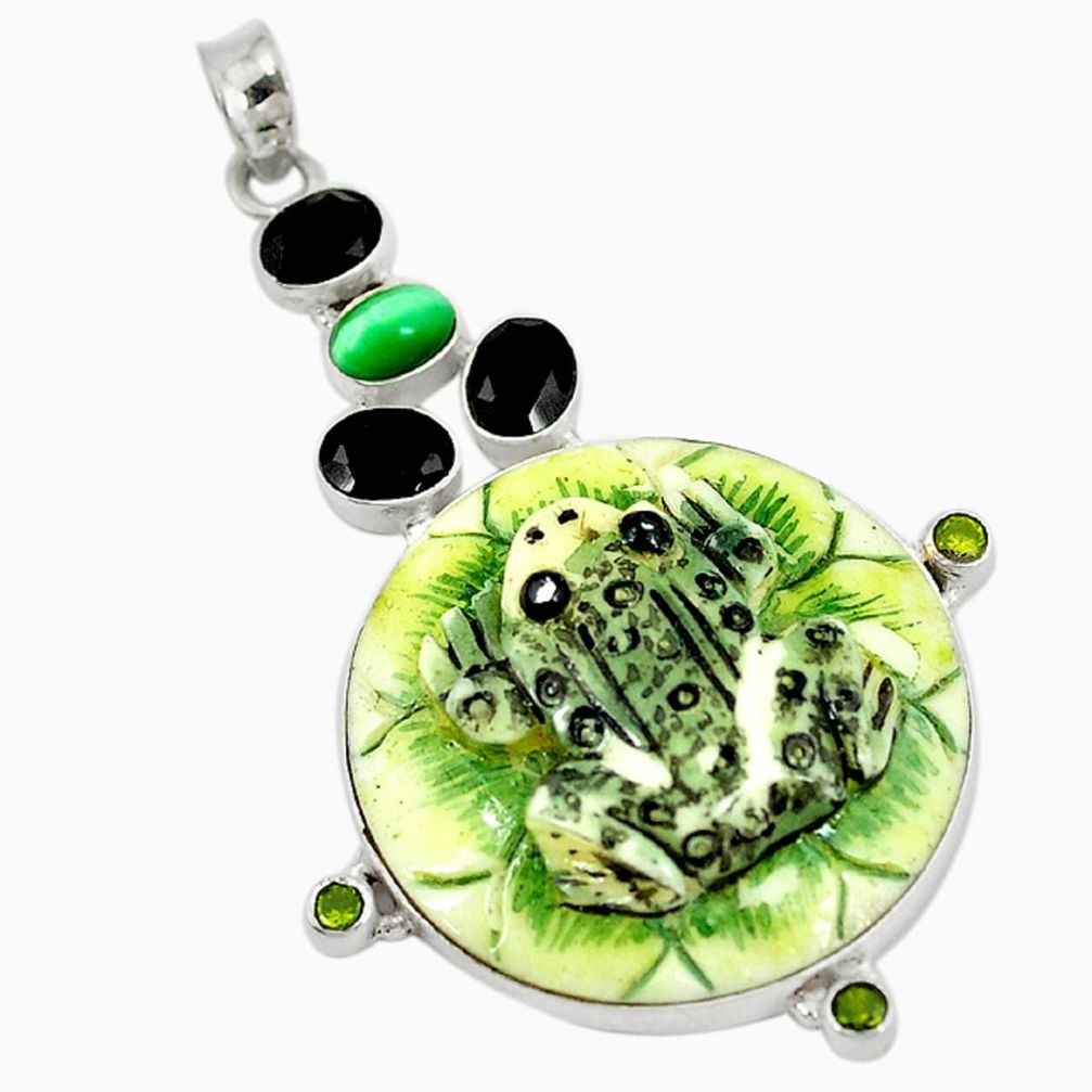  eye black onyx 925 sterling silver pendant jewelry d9248