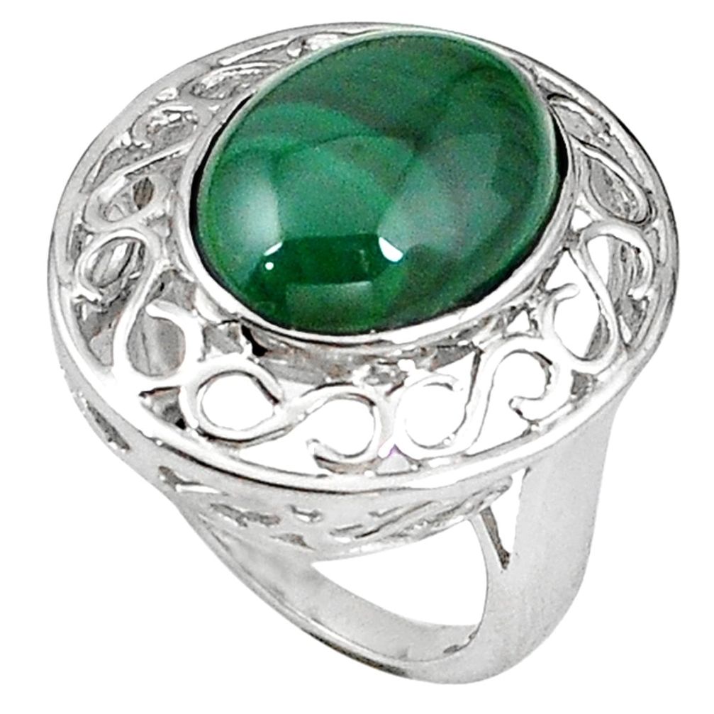  stone) 925 silver ring jewelry size 8 d5586