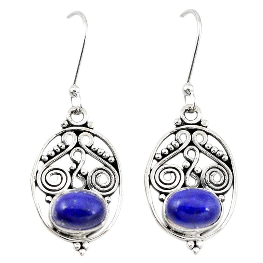 925 sterling silver natural blue lapis lazuli dangle earrings jewelry m21395