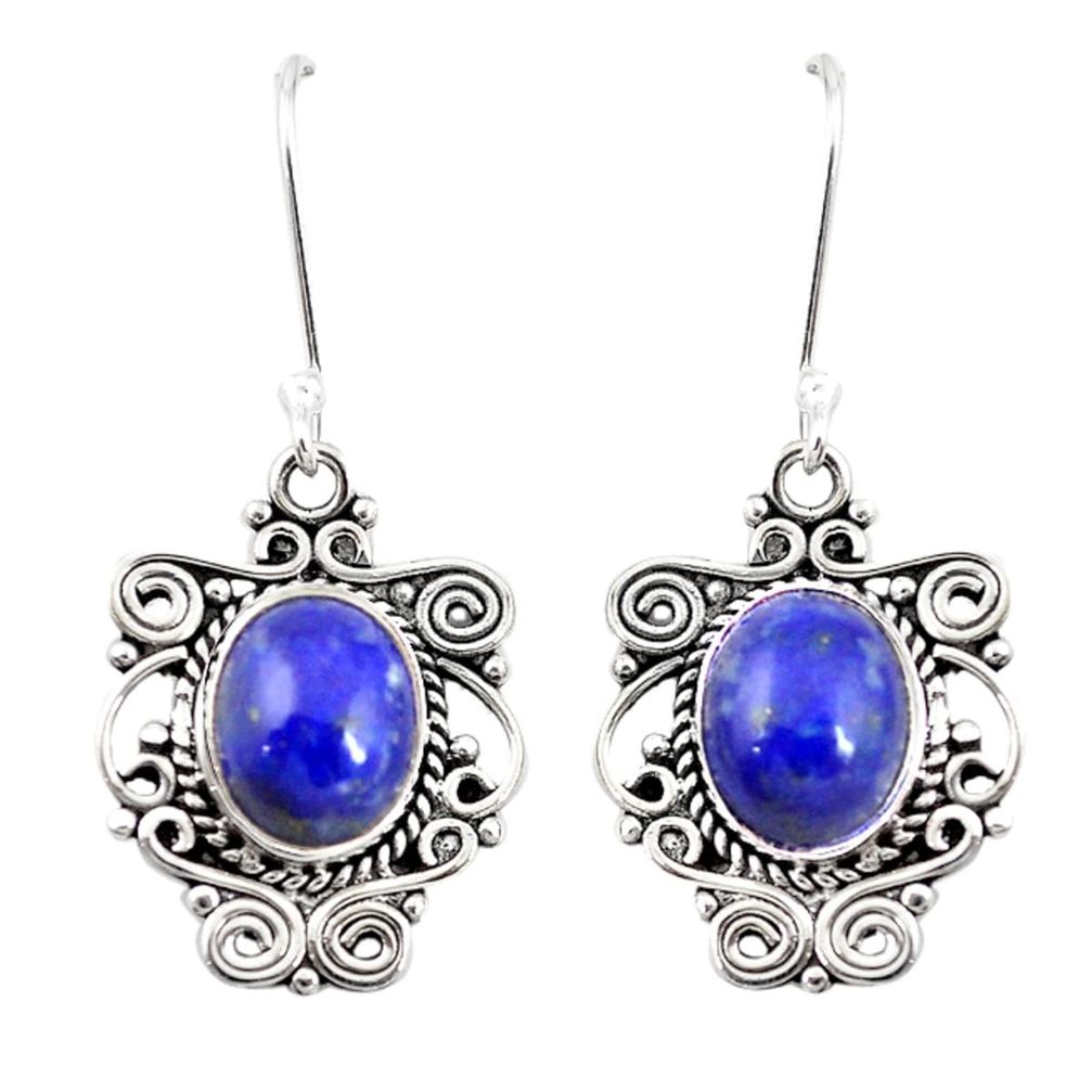 925 sterling silver natural blue lapis lazuli dangle earrings jewelry m22024