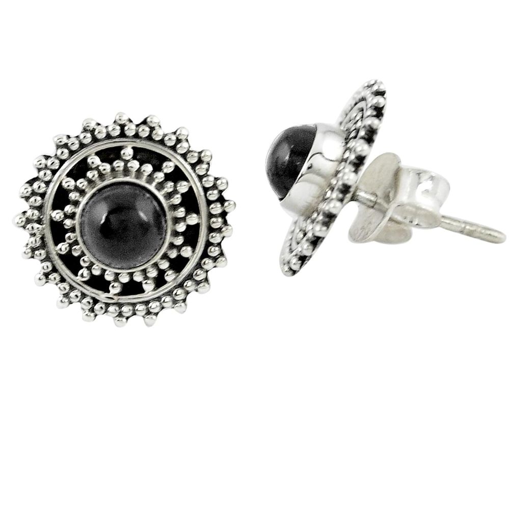 925 sterling silver natural purple amethyst stud earrings jewelry m27185