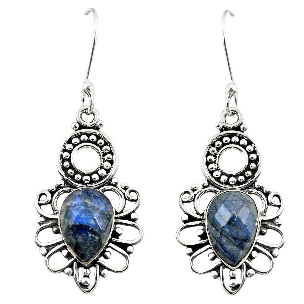 925 sterling silver natural blue labradorite dangle earrings jewelry m28074