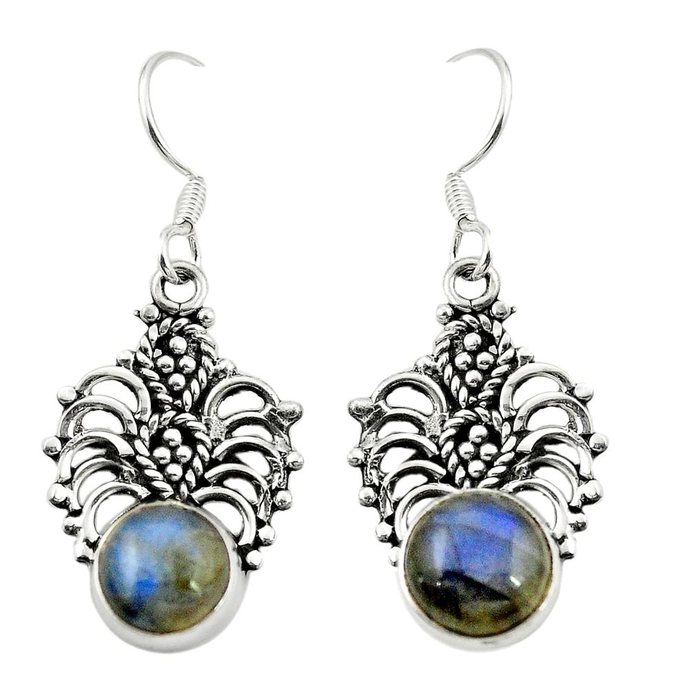 925 sterling silver natural blue labradorite dangle earrings jewelry m37251