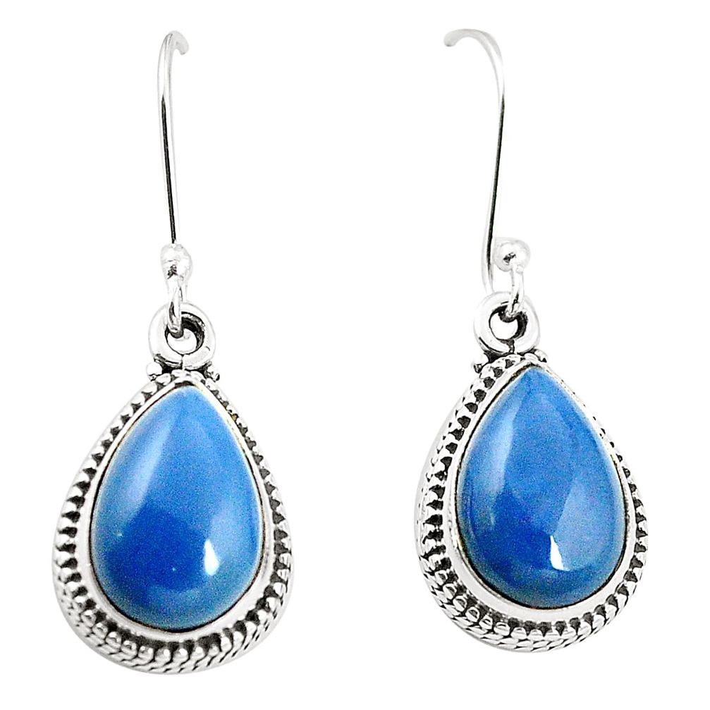 925 sterling silver natural blue owyhee opal dangle earrings jewelry m37545