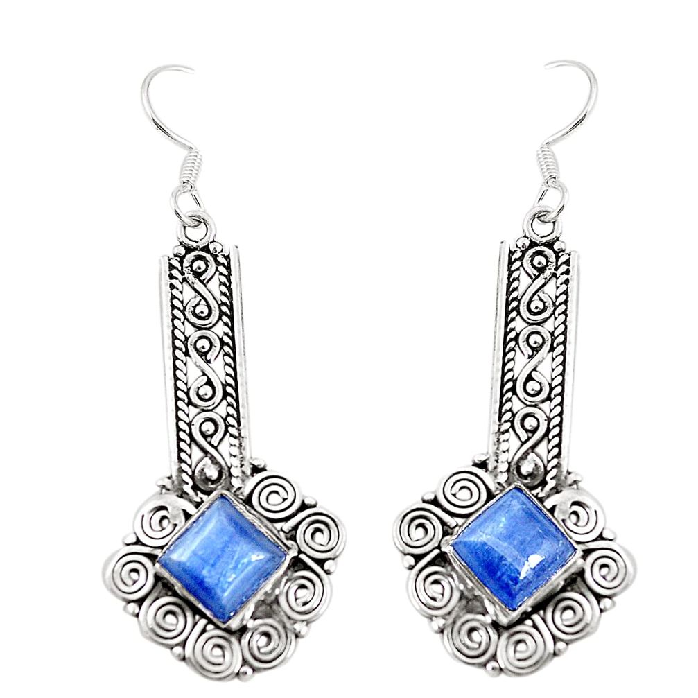 925 sterling silver natural blue kyanite dangle earrings jewelry m38556
