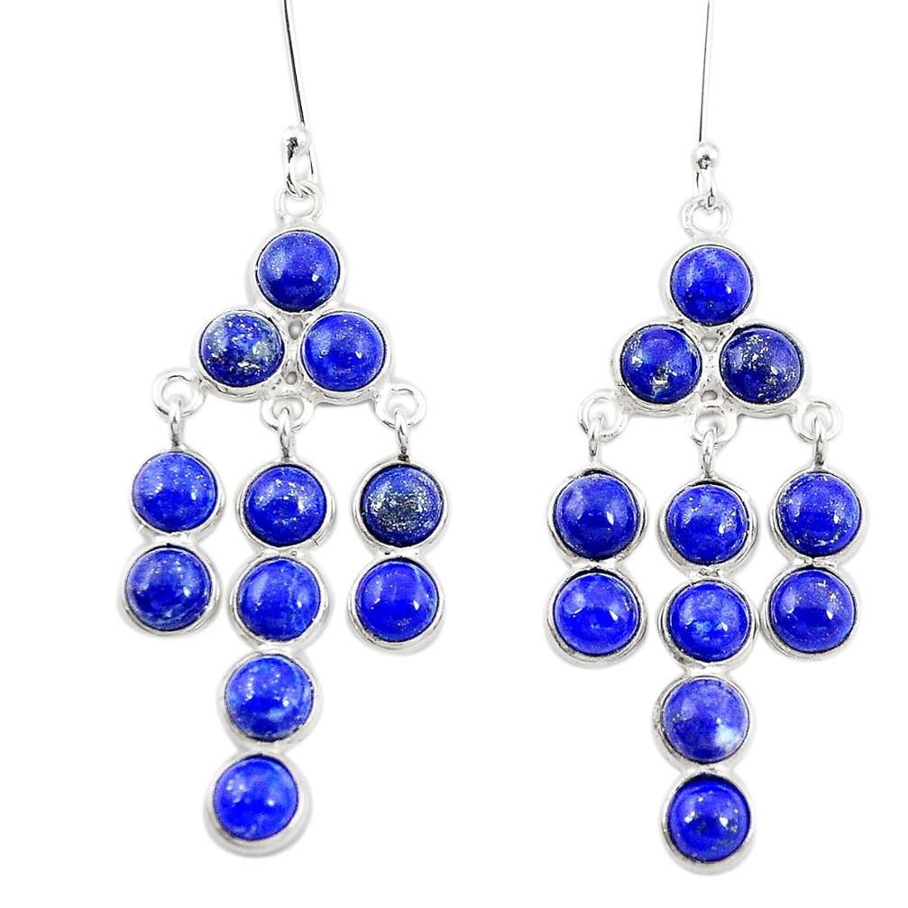 Natural purple amethyst 925 sterling silver chandelier earrings m42455