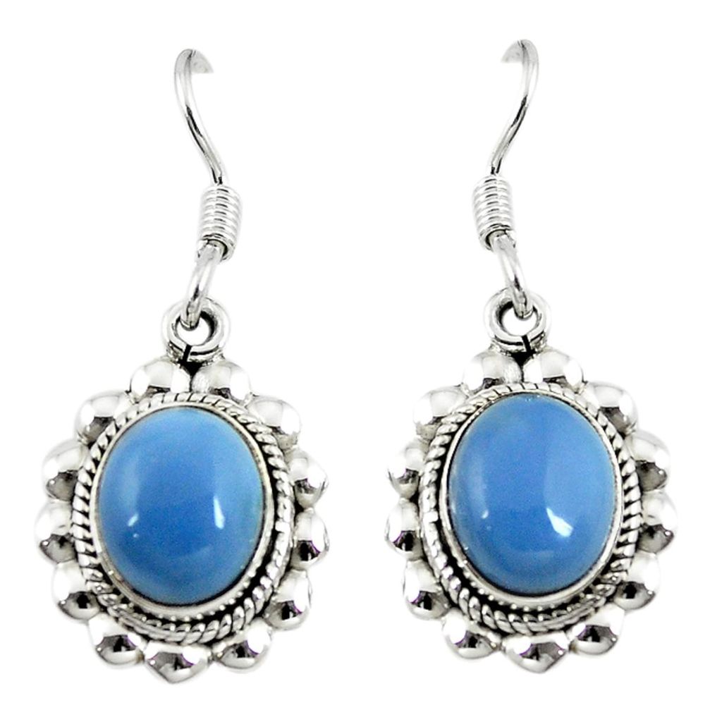 925 sterling silver natural blue owyhee opal dangle earrings jewelry m5671