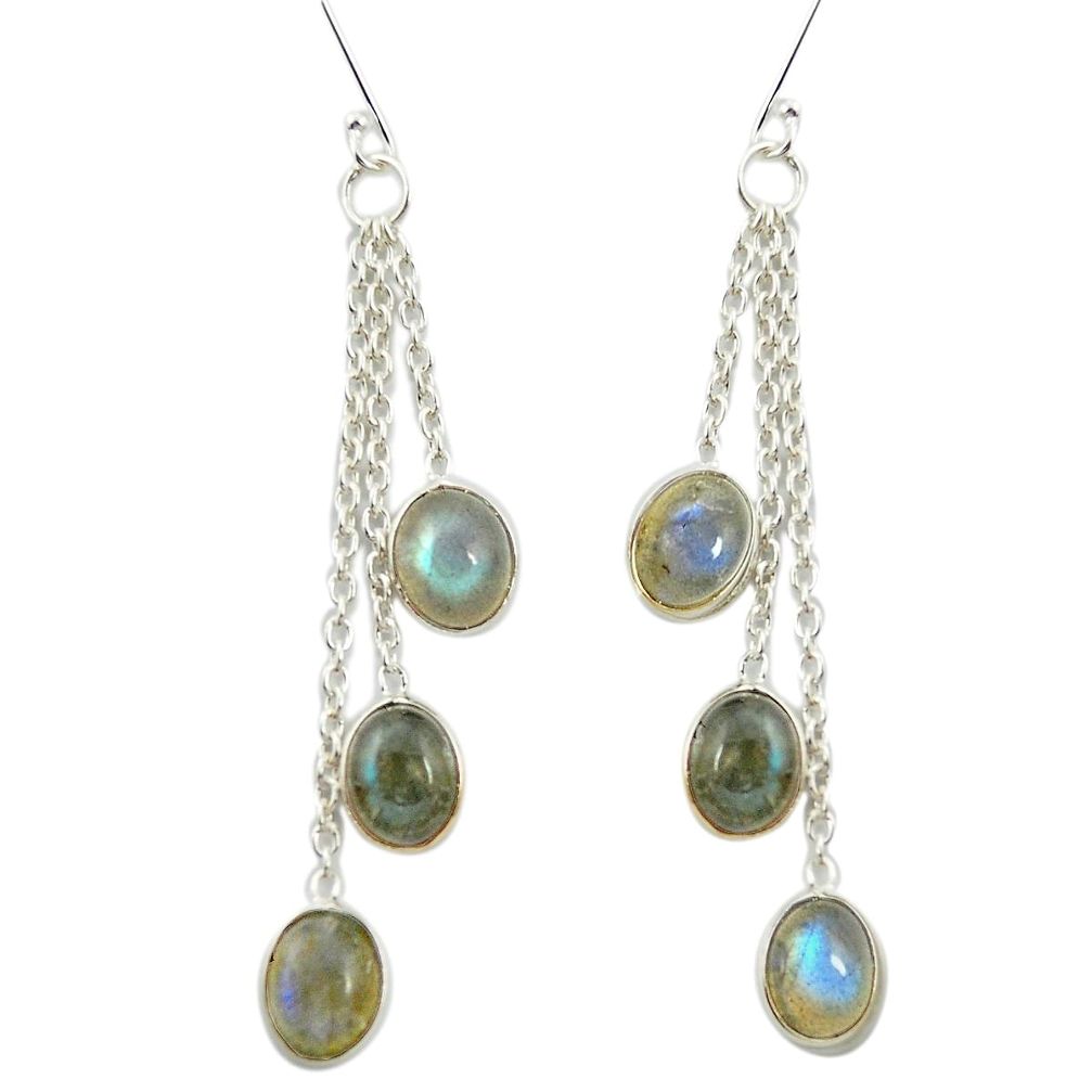 925 sterling silver natural blue labradorite chandelier earrings jewelry m57309