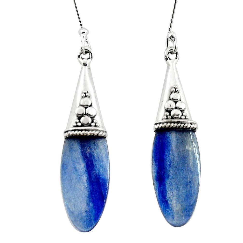 925 sterling silver natural blue kyanite dangle earrings jewelry m57765