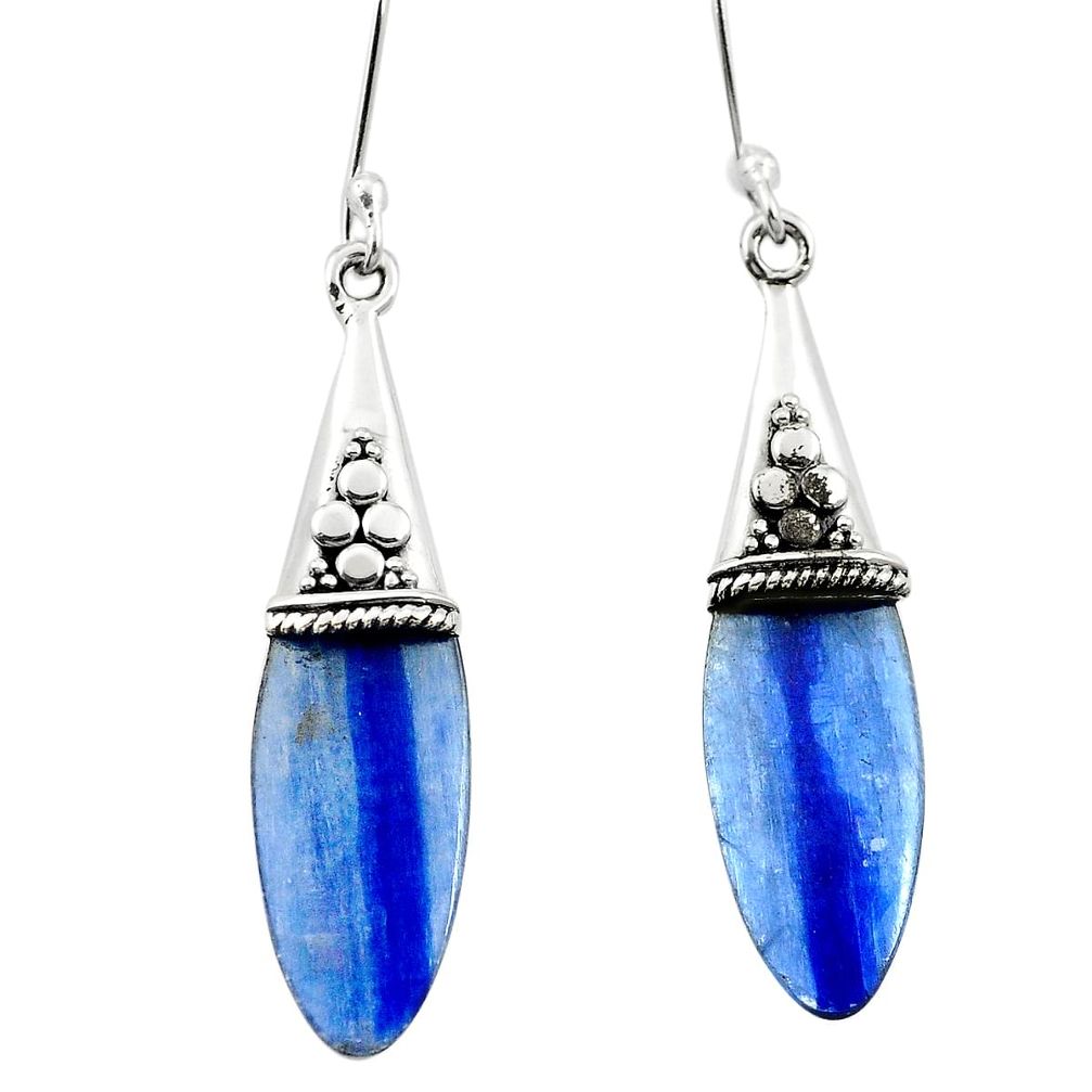 925 sterling silver natural blue kyanite dangle earrings jewelry m57775