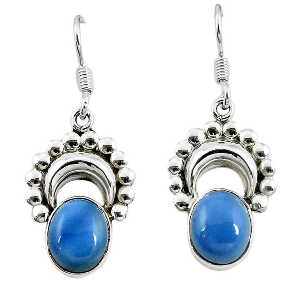 925 sterling silver natural blue owyhee opal dangle earrings jewelry m5795