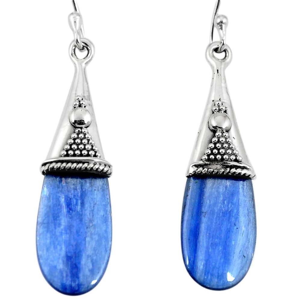 925 sterling silver natural blue kyanite dangle earrings jewelry m64256