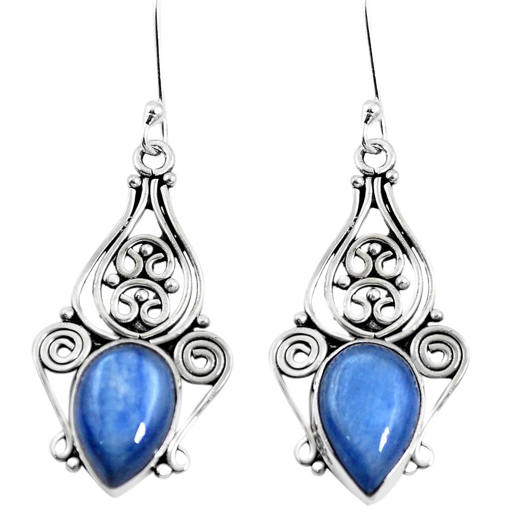 925 sterling silver natural blue kyanite dangle earrings jewelry m65324