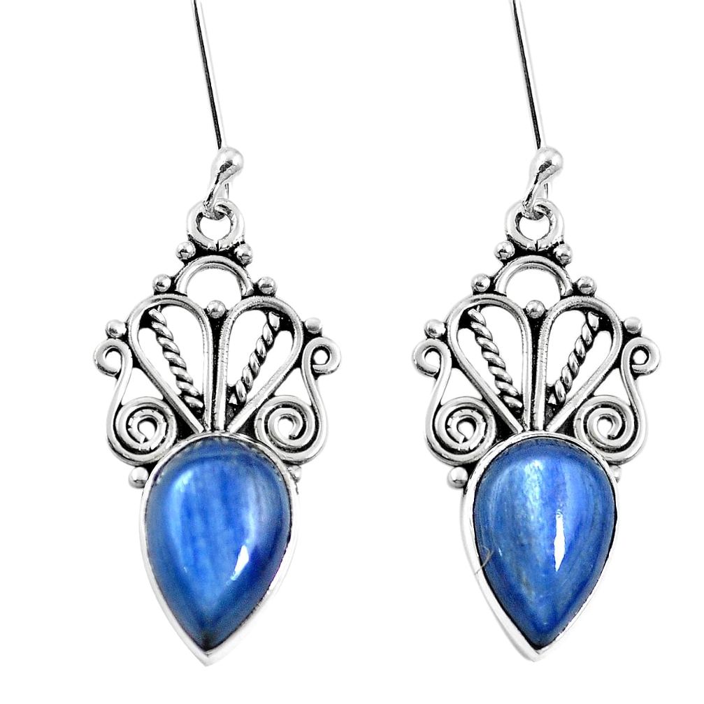 925 sterling silver natural blue kyanite dangle earrings jewelry m65330