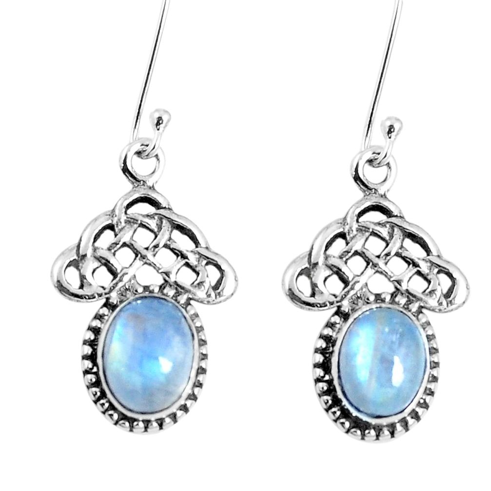 925 sterling silver natural rainbow moonstone dangle earrings jewelry m68988