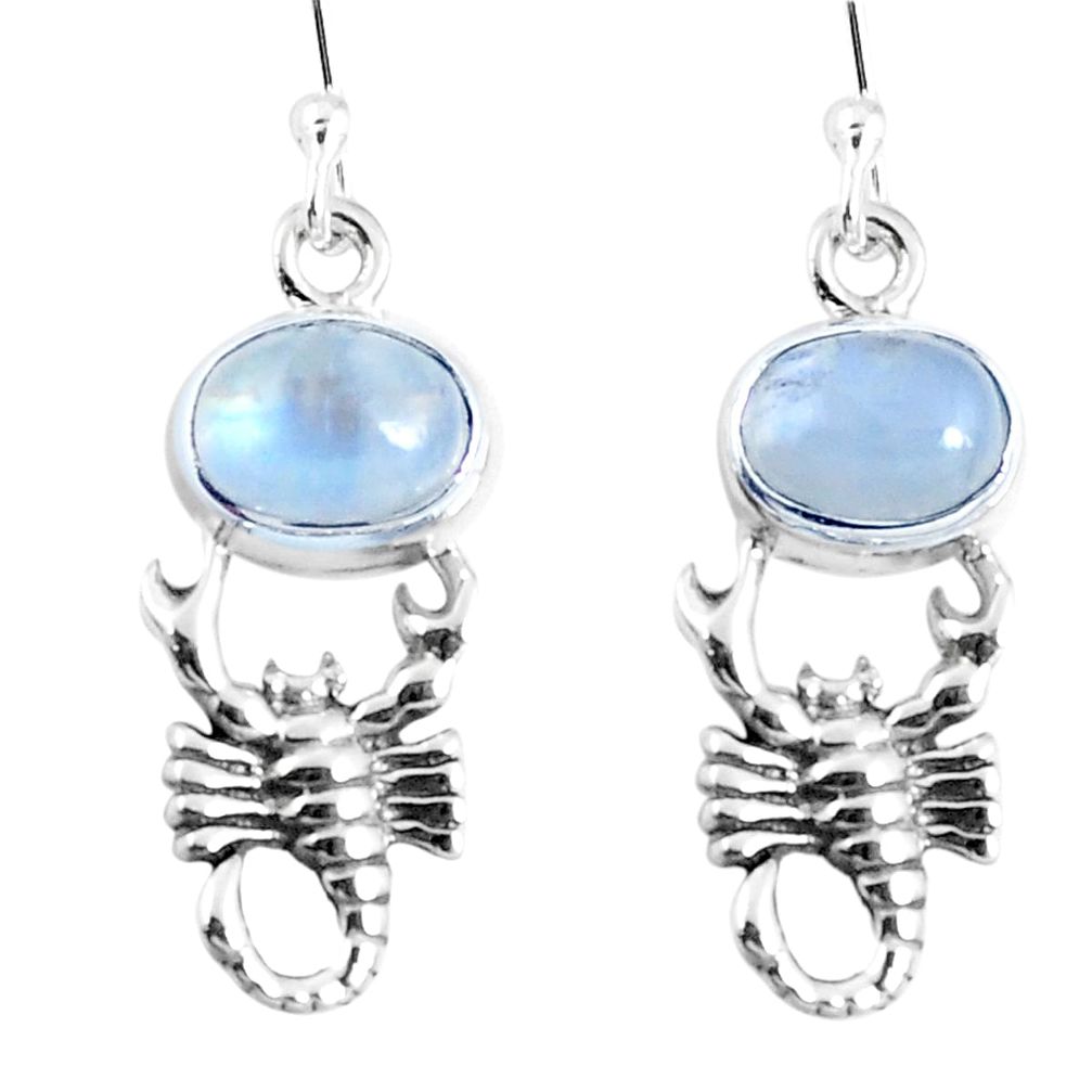 925 sterling silver natural rainbow moonstone butterfly earrings m72389