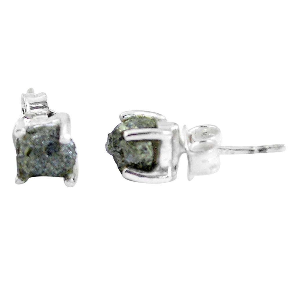 925 sterling silver natural diamond rough stud earrings jewelry m75085