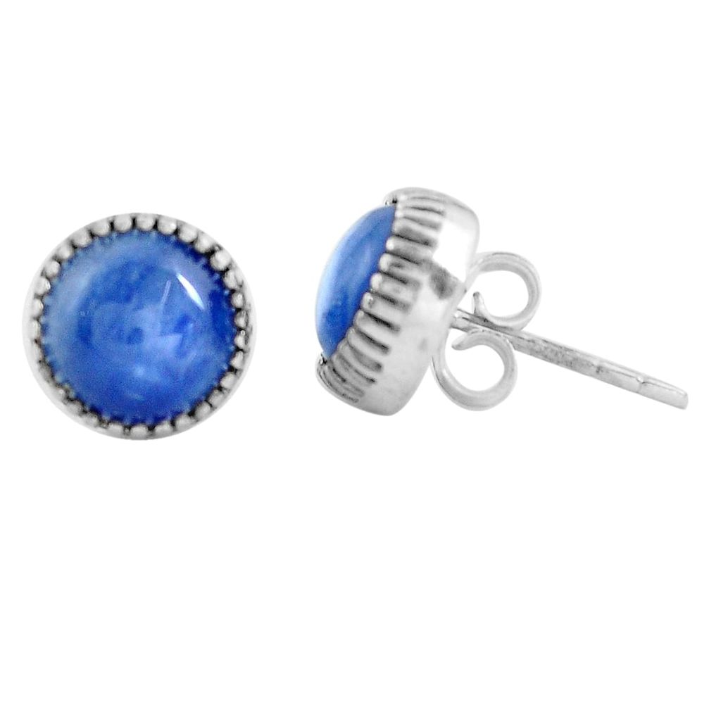 5.80cts natural blue kyanite 925 sterling silver stud earrings jewelry m83848