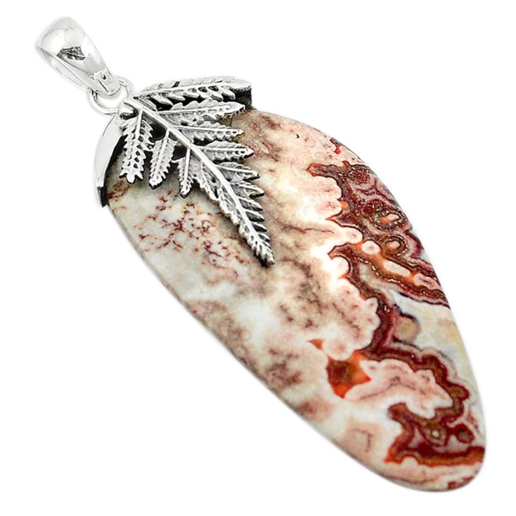 925 sterling silver natural pink rosetta stone jasper pendant jewelry m22210