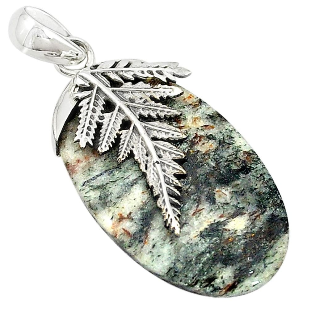 925 silver natural bronze astrophyllite (star leaf) pendant jewelry m22354